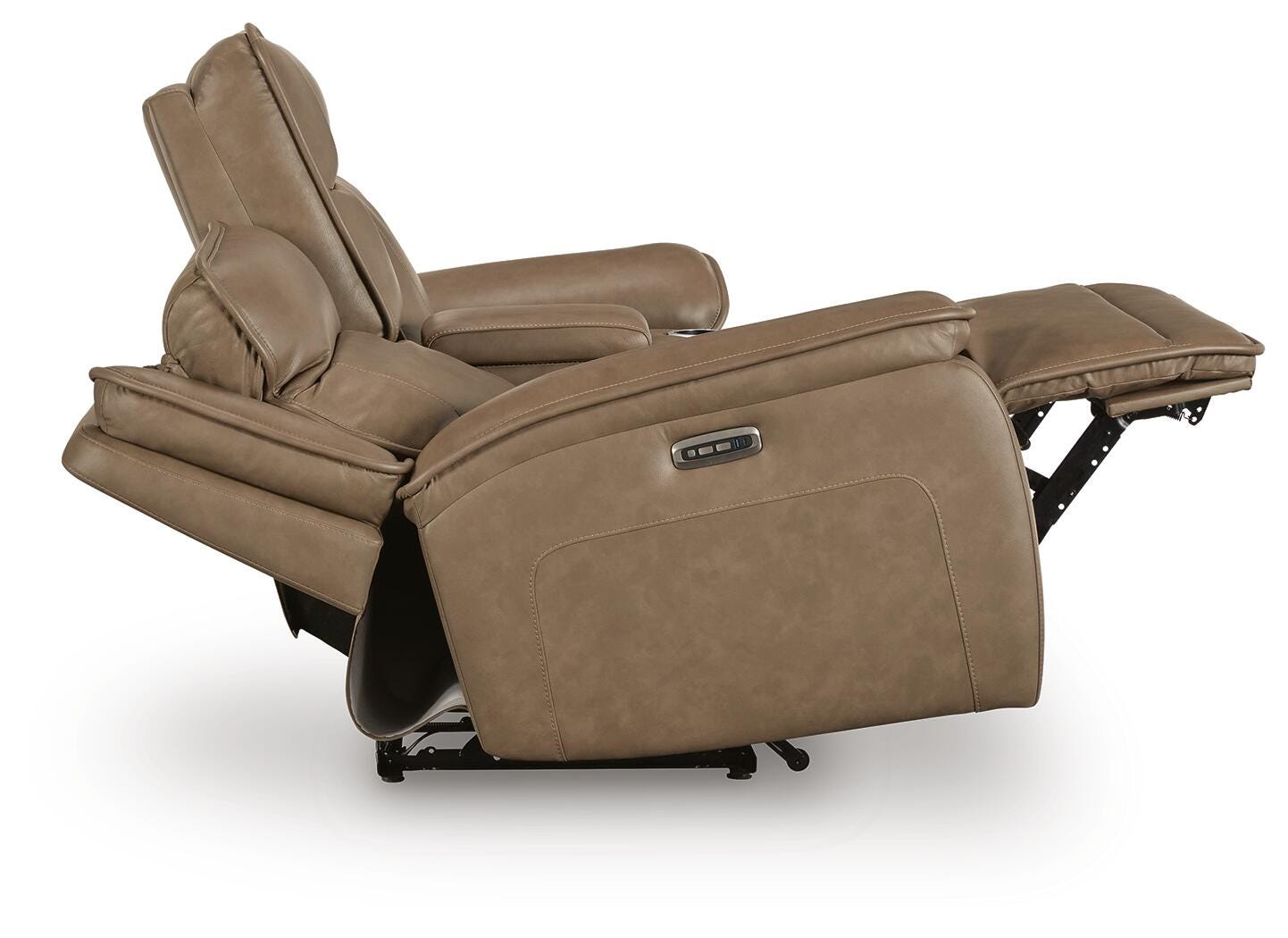 Glencroft Malcesine Dual Power Leather Reclining Sofa and Loveseat