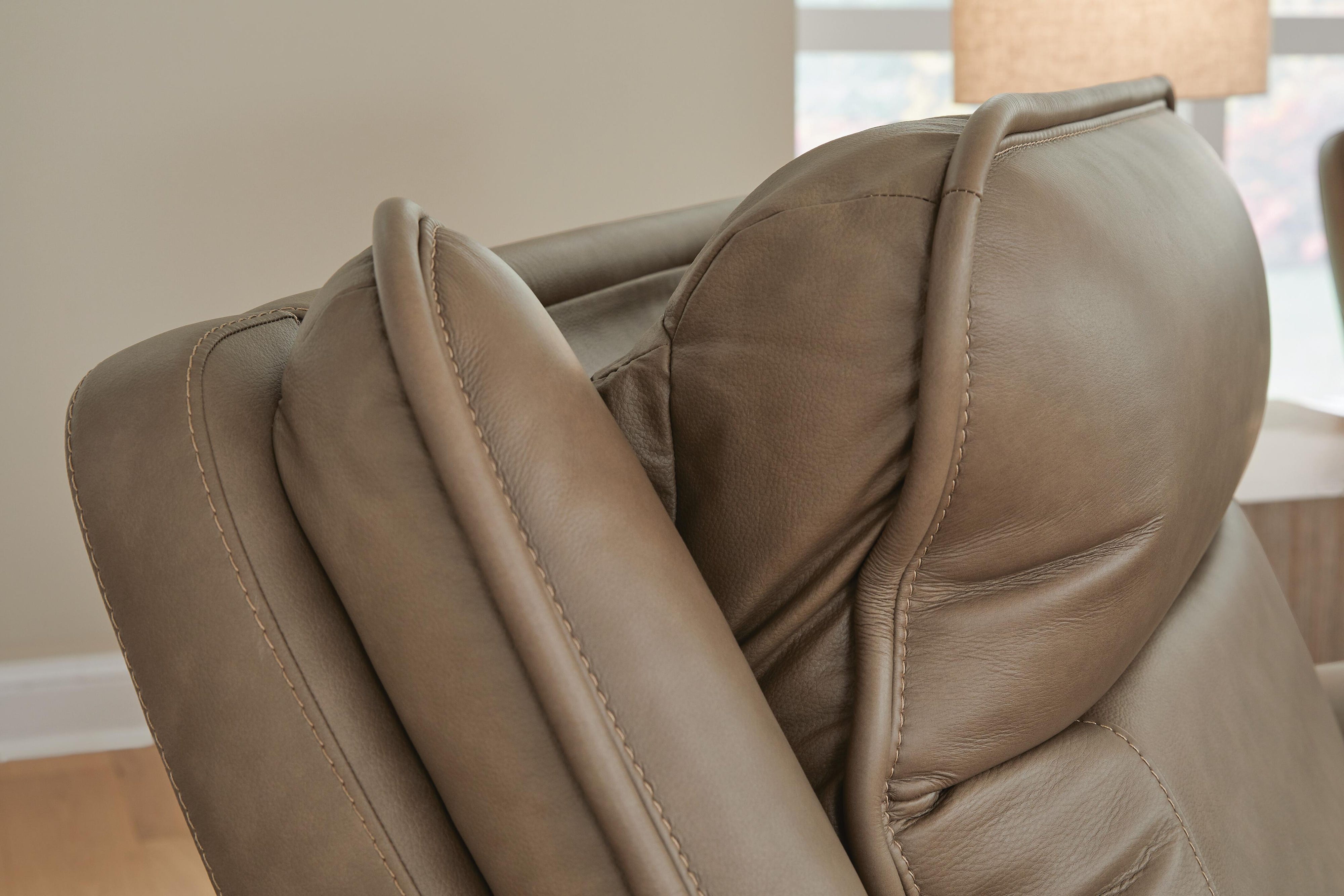 Glencroft Malcesine Dual Power Leather Reclining Sofa and Loveseat