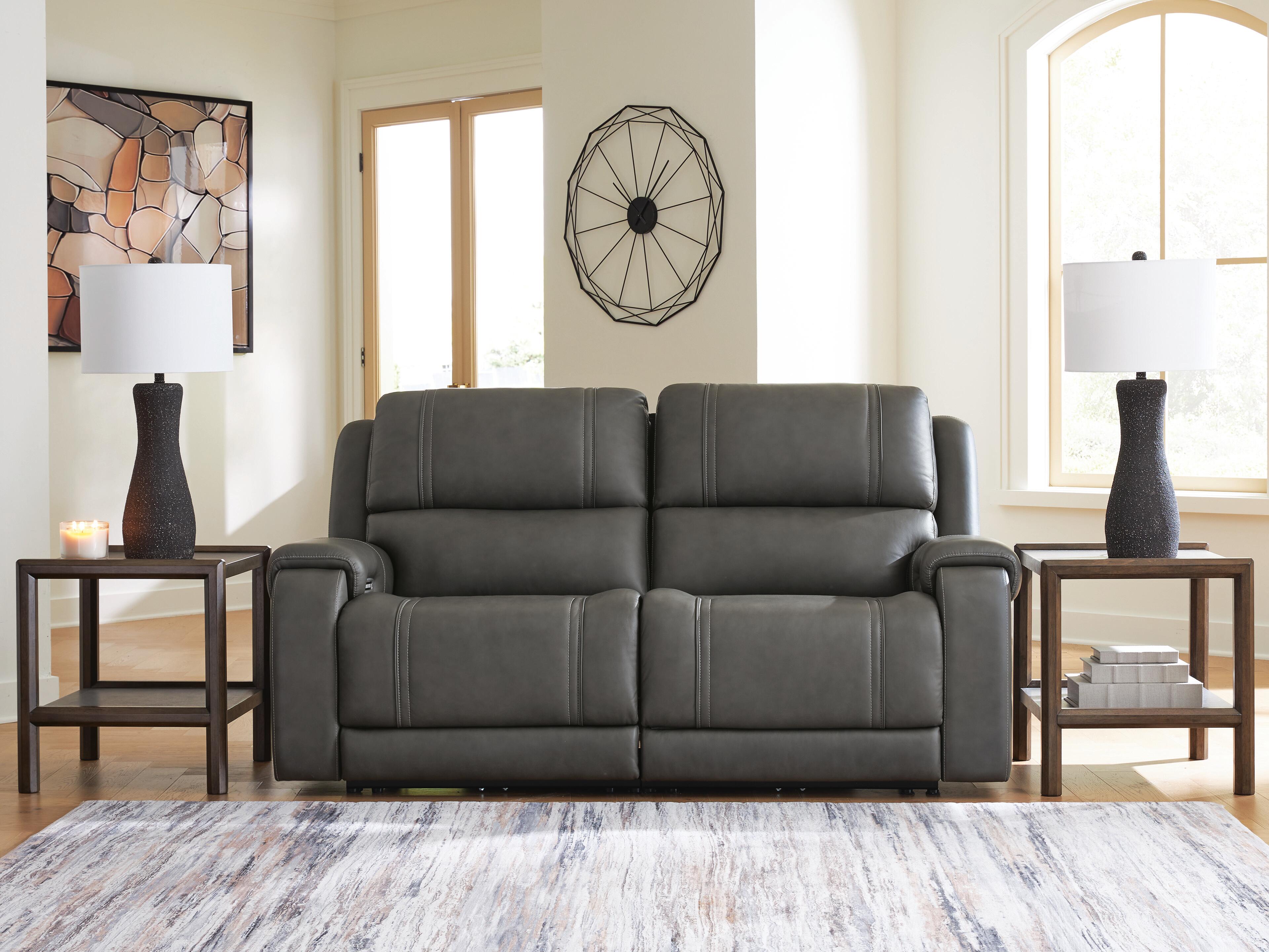 5Z - Pittson 2-Piece Power Reclining Sectional Loveseat