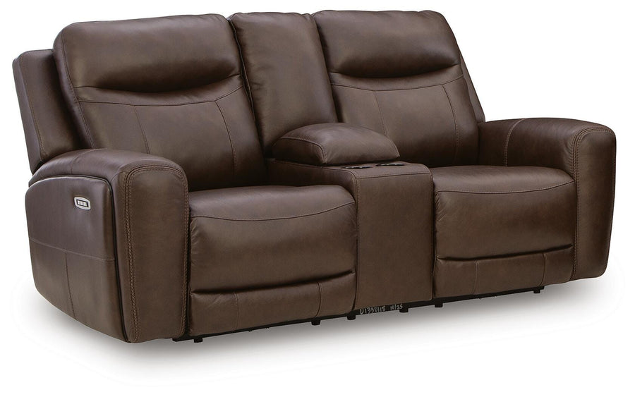 Gravier Power Reclining Loveseat with Console