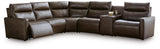 ModZ 6-Piece Power Reclining Sectional with Audio Console