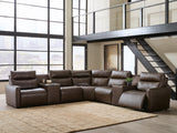ModZ 7-Piece Power Reclining Sectional with Audio Consoles