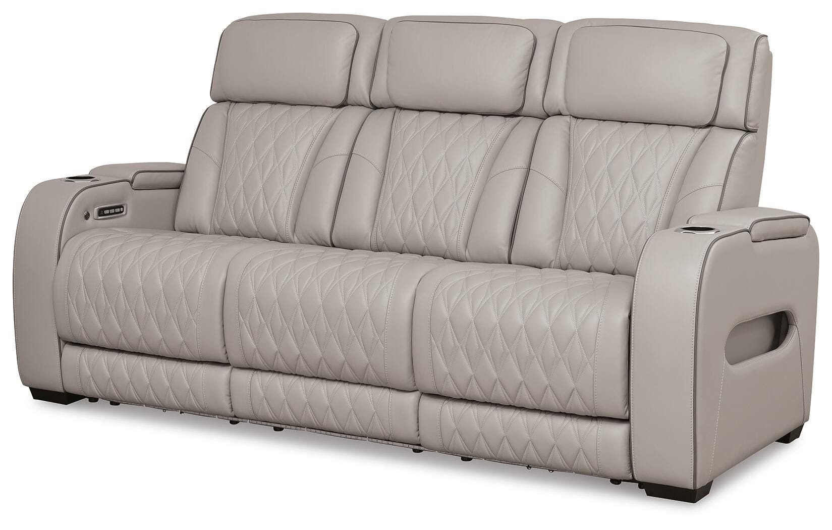 Boyington Dual Power Leather Sofa, Loveseat and Recliner