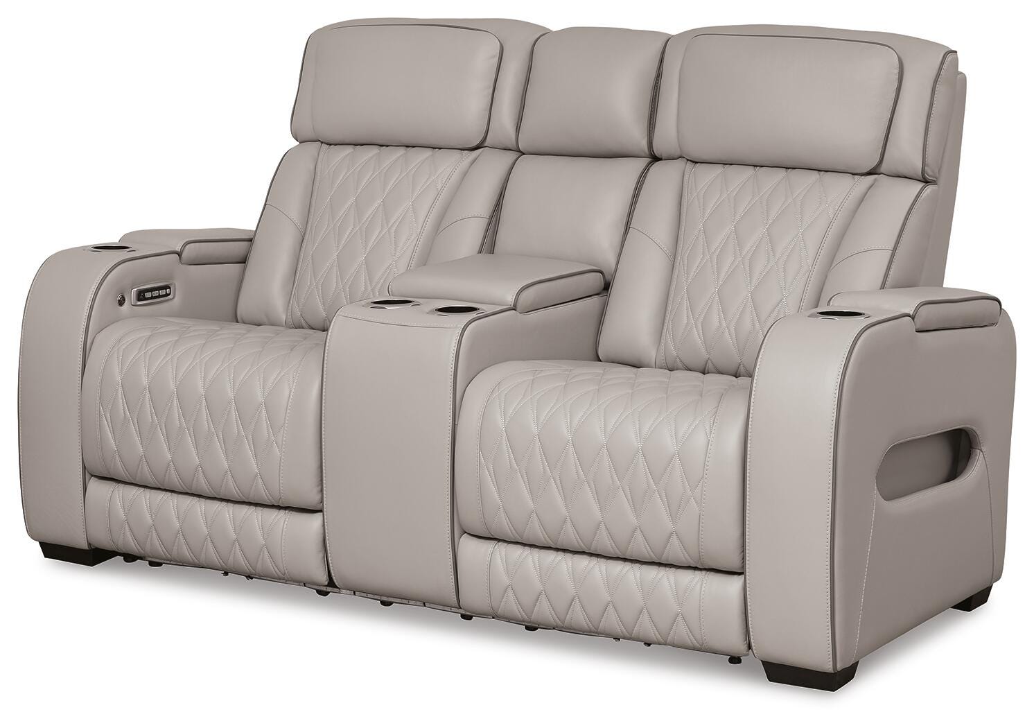 Boyington Dual Power Leather Sofa, Loveseat and Recliner