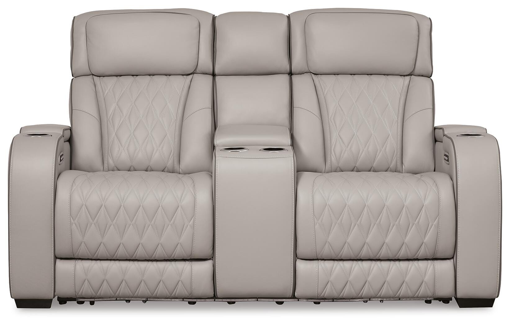 Boyington Dual Power Leather Sofa, Loveseat and Recliner