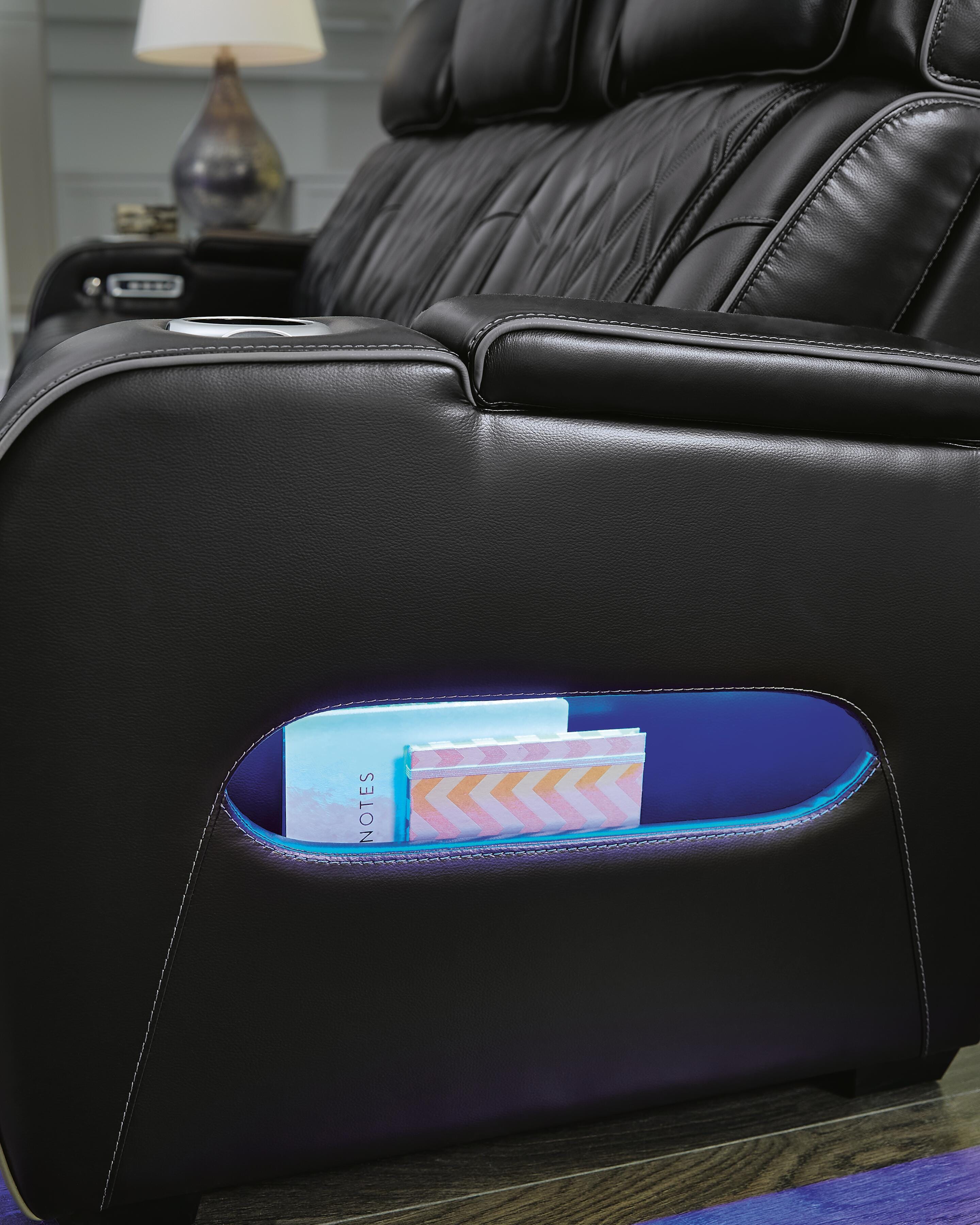 Boyington Dual Power Leather Reclining Sofa and Loveseat