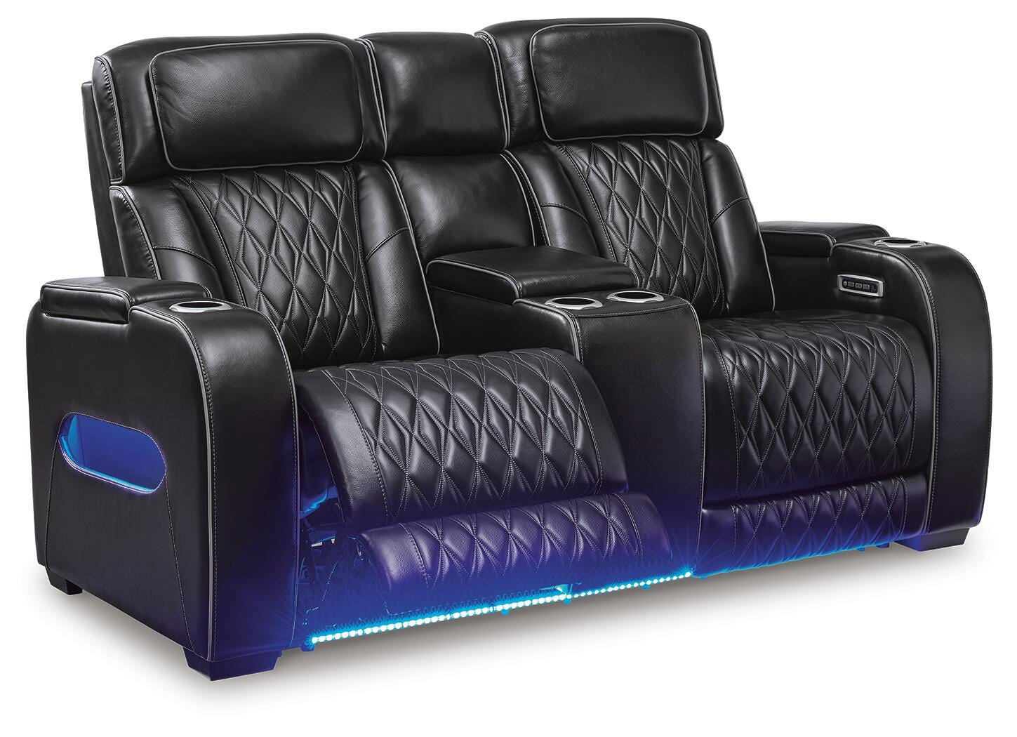 Boyington Dual Power Leather Sofa, Loveseat and Recliner