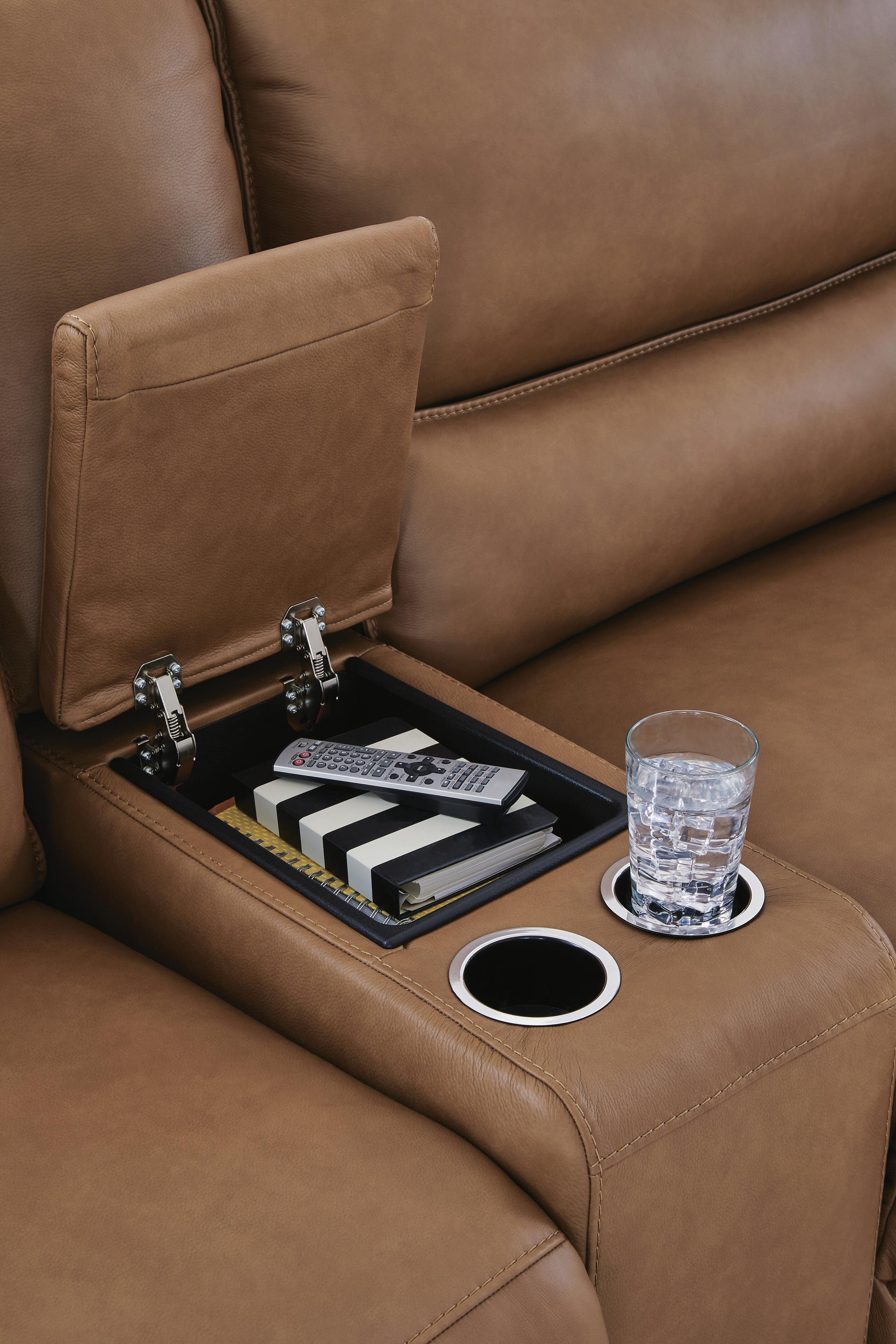 DeepWakes 6-Piece Reclining Sectional with Storage Console