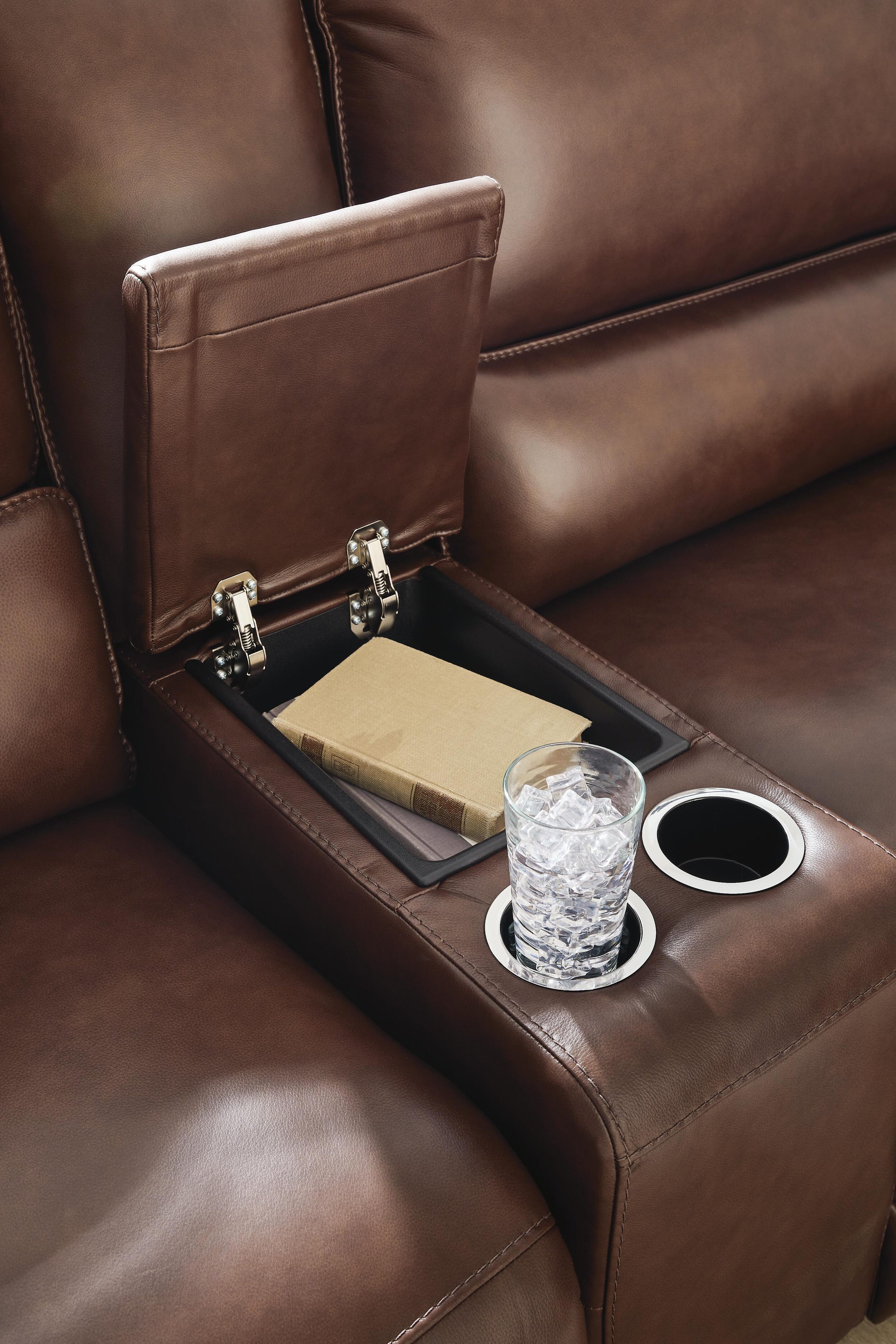 DeepWakes 6-Piece Reclining Sectional with Storage Console