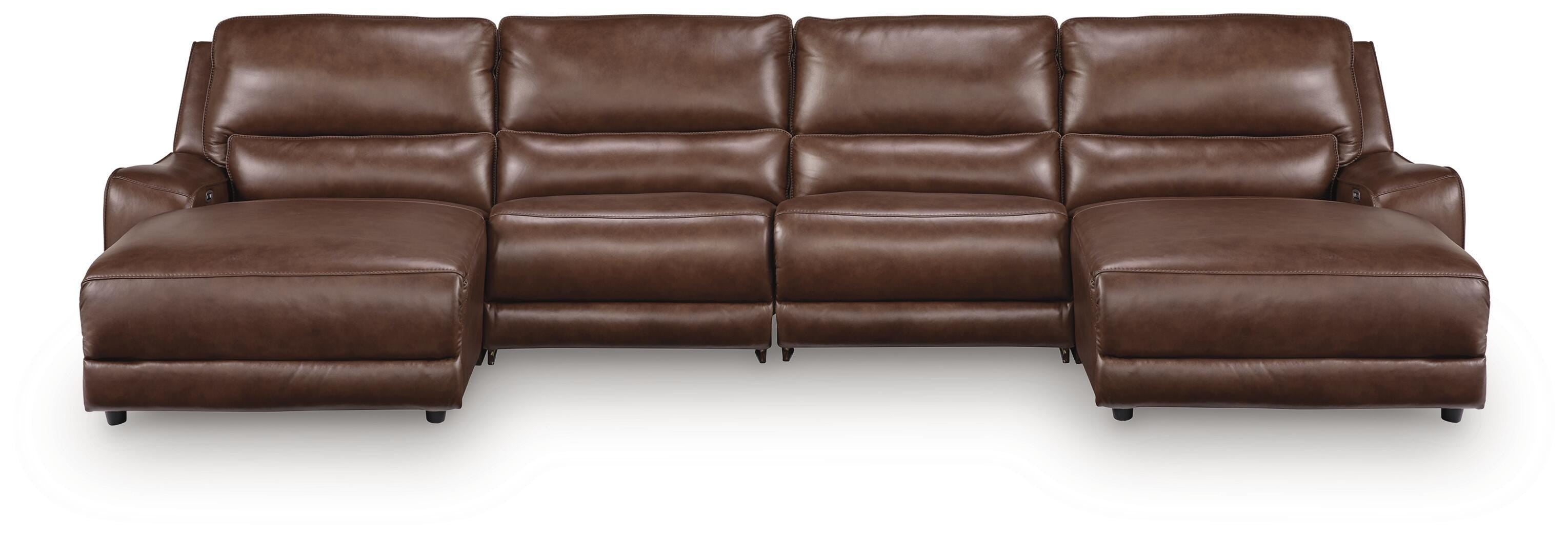 DeepWakes 4-Piece Power Reclining Sectional with Chaise