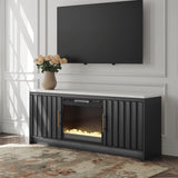 Cadmori 63" TV Stand with Electric Fireplace
