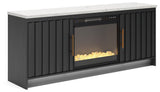 Cadmori 63" TV Stand with Electric Fireplace