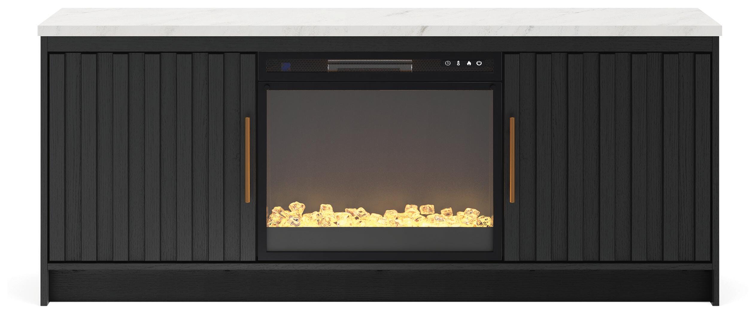 Cadmori 63" TV Stand with Electric Fireplace