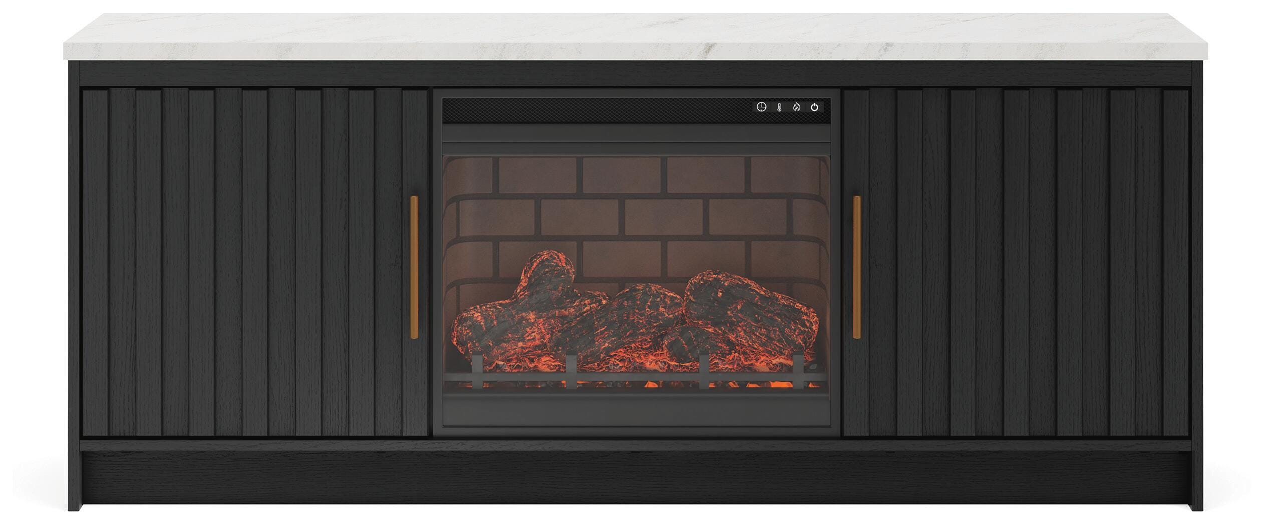 Cadmori 63" TV Stand with Electric Fireplace