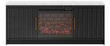Cadmori 63" TV Stand with Electric Fireplace