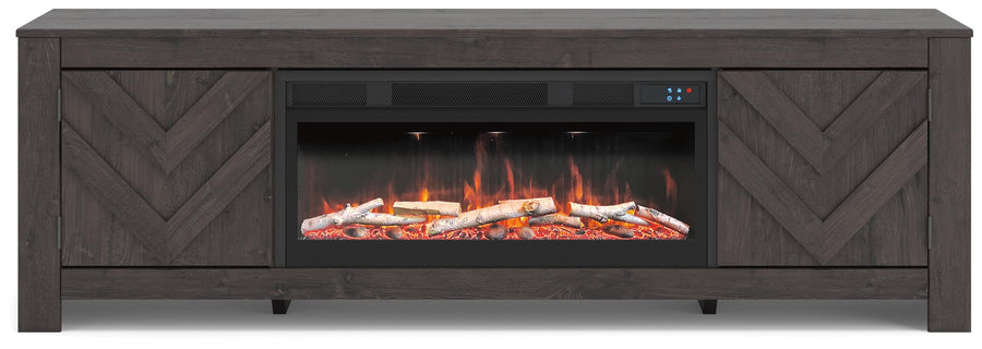 Cayboni 71" TV Stand with Electric Fireplace