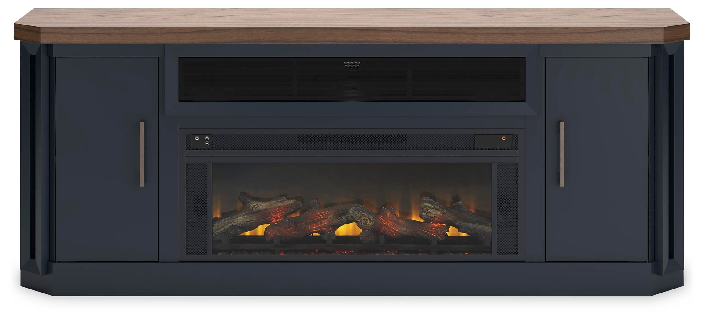 Landocken 83" TV Stand with Electric Fireplace