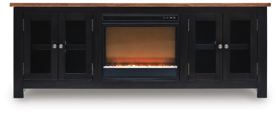 Wildenauer 76" TV Stand with Electric Fireplace