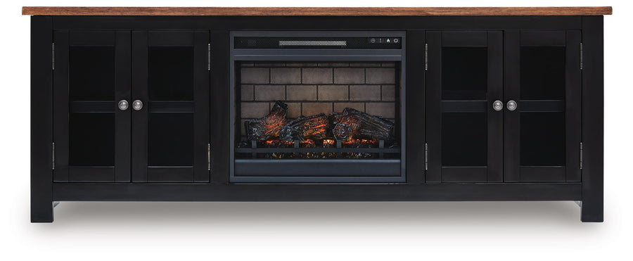 Wildenauer 76" TV Stand with Electric Fireplace