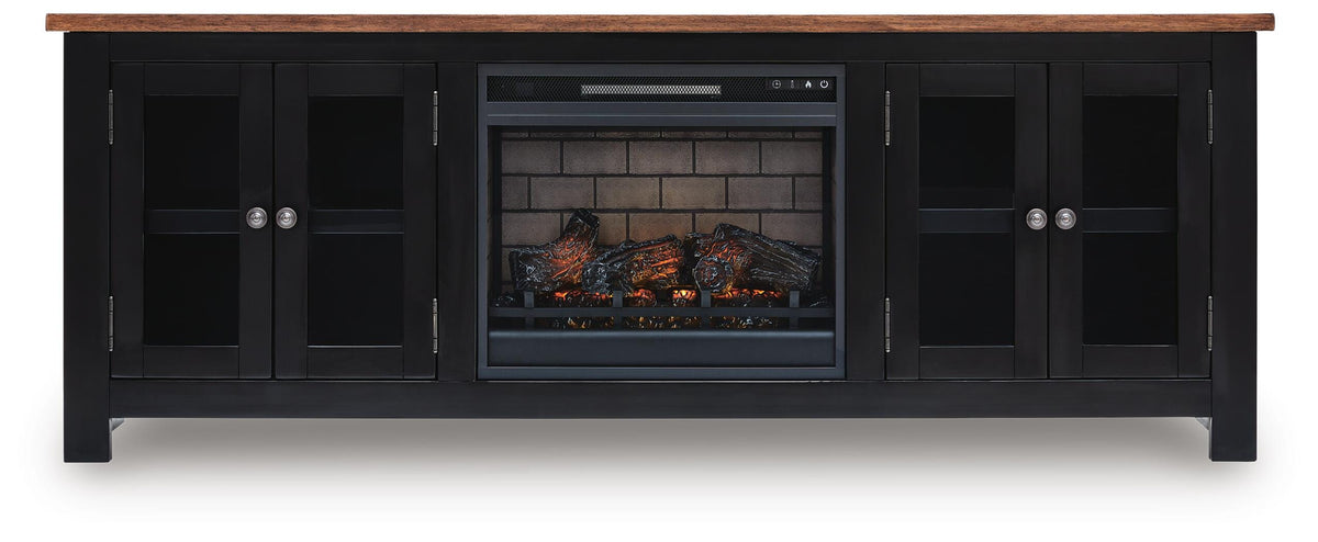 Wildenauer 76" TV Stand with Electric Fireplace