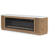 Camdill 80" TV Stand with Electric Fireplace